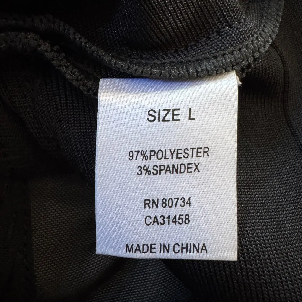 NWT Bella Barnett Black Rhinestone Tube Top Size L - Image 8