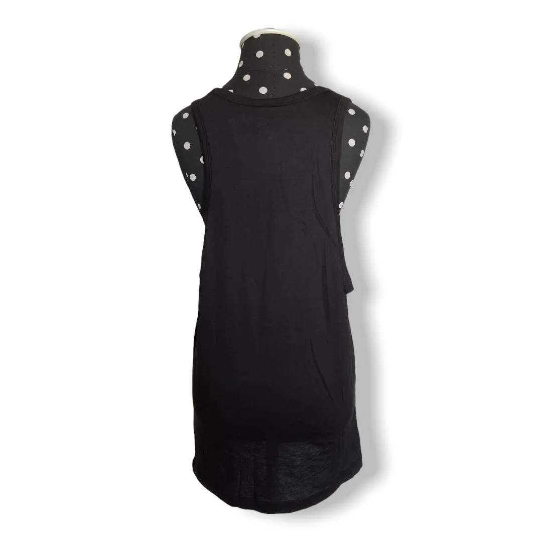 Stranger Things Womens Tank Top Sz XS Black‎ Red H&M Netflix Collab Cotton NEW - Image 4