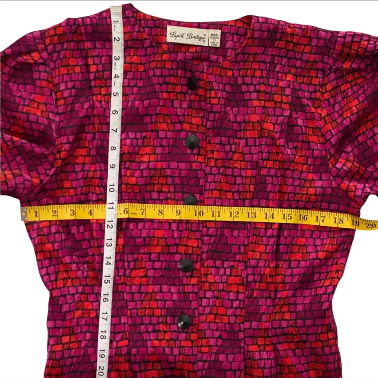 Vintage Dress 10 80s 40s Retro Dress Classic Secretary Papell Boutique Elegant Black - Image 14