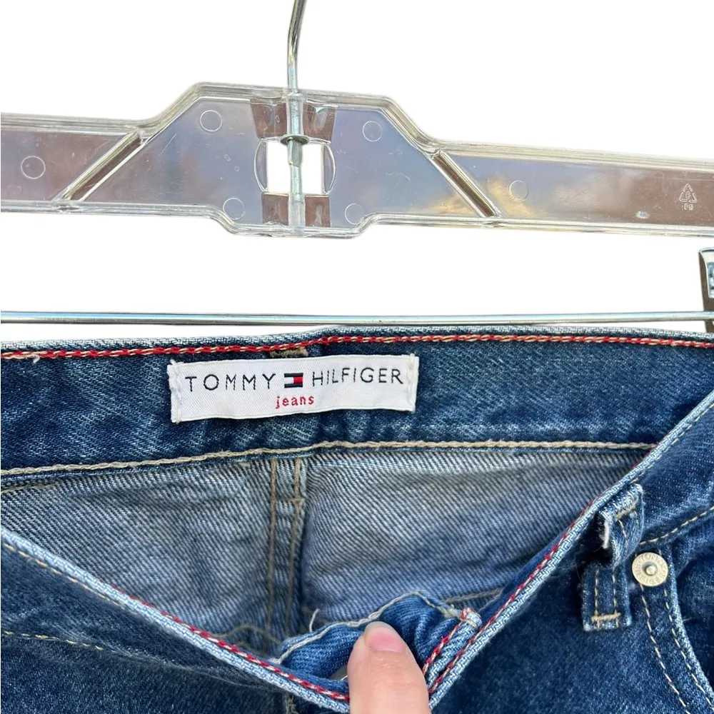 Vintage Tommy Hilfiger Blue Straight Jeans high waisted 8 y2k 2000s - Image 4