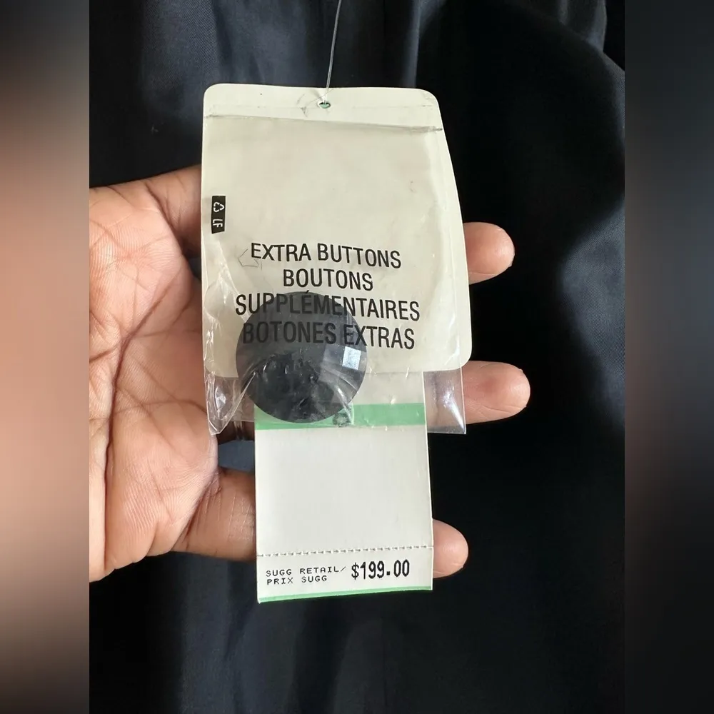 Jones New York Signature Blazer Jacquard Faux Fur Oversized Collar Mobwife - Image 9