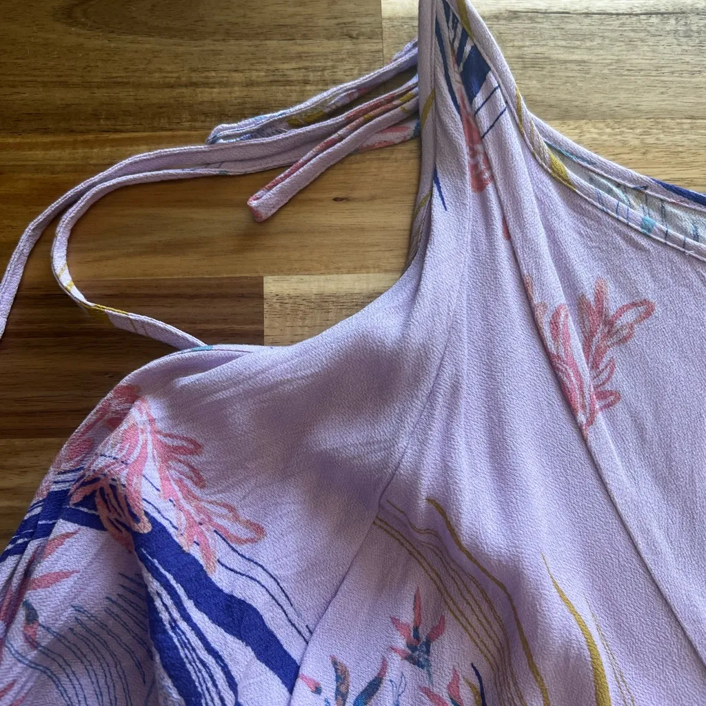 FREE‎ PEOPLE BOHO LILAC CLEAR SKIES COLD SHOULDER TUNIC DRESS - Image 15