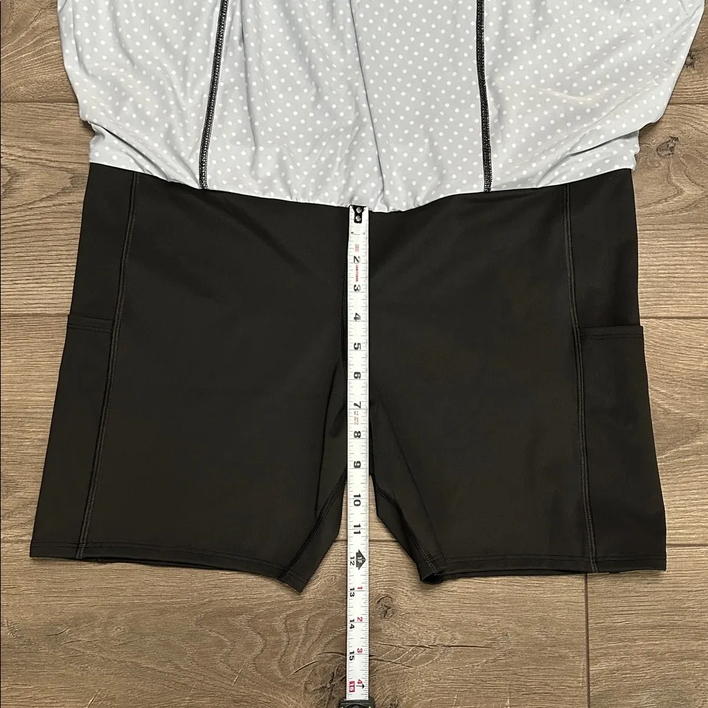 Dona Jo Ultimate 20” High Rise Tennis Golf Skirt Skort Black White Polka Dot XXL - Image 10