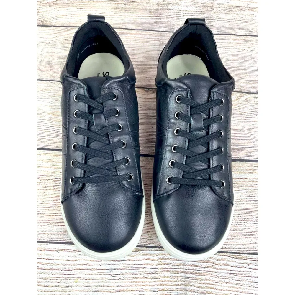 Softwalk Athens Women’s Black Leather Casual Low Top Sneaker Size 11W - Image 7