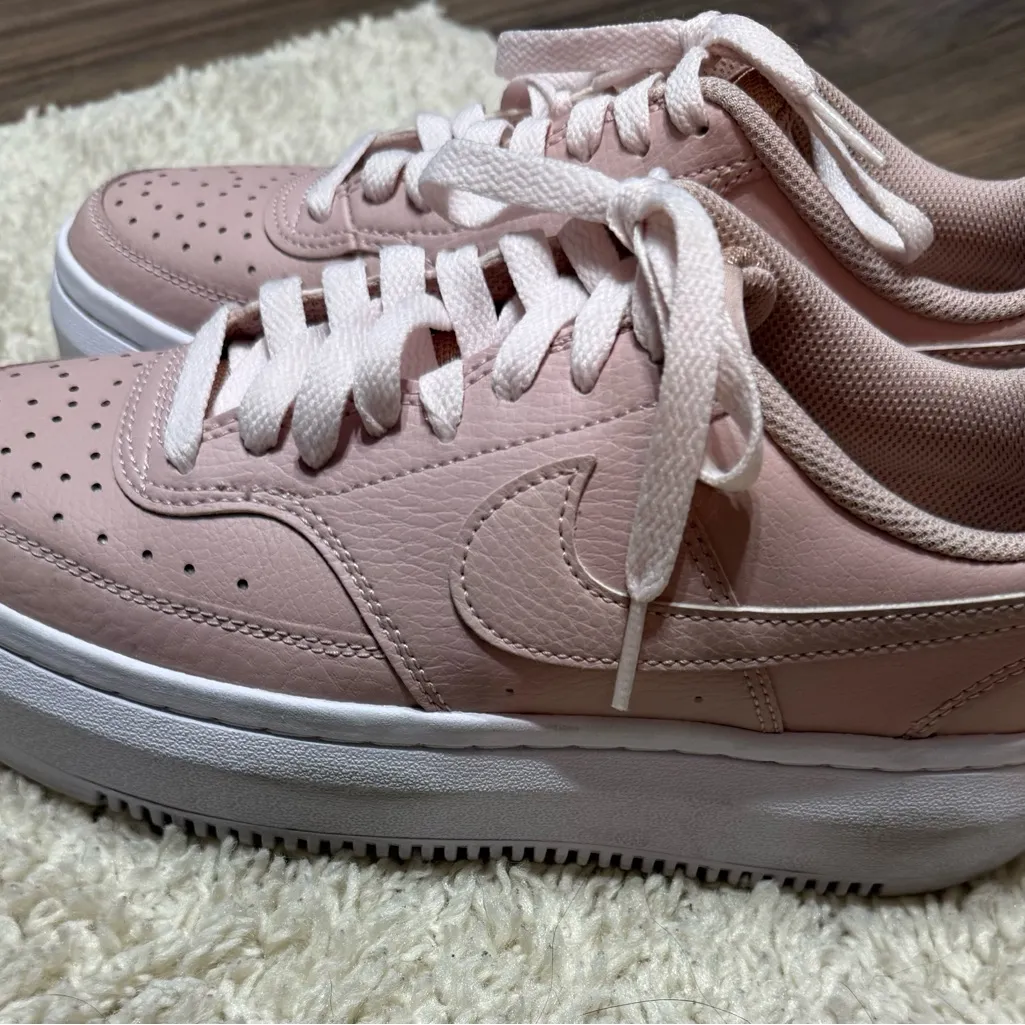 Nike Women's Light Pink Platform Sneakers - Image 3