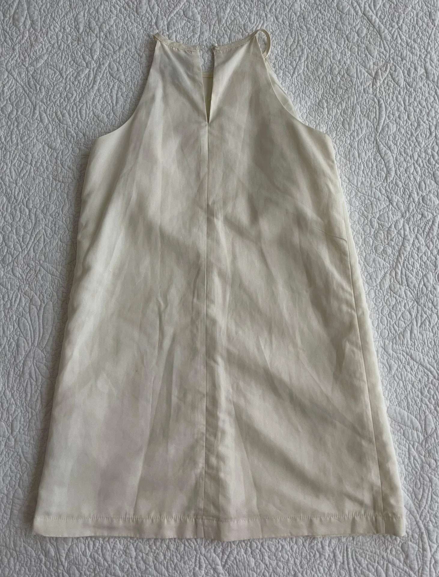 Victoria Beckham Ivory Shift Dress - Image 6