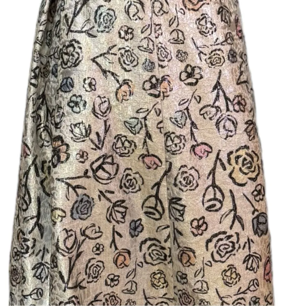 Floral Print Halter Midi Dress Party‎ Cocktail Special Occasion - Image 4