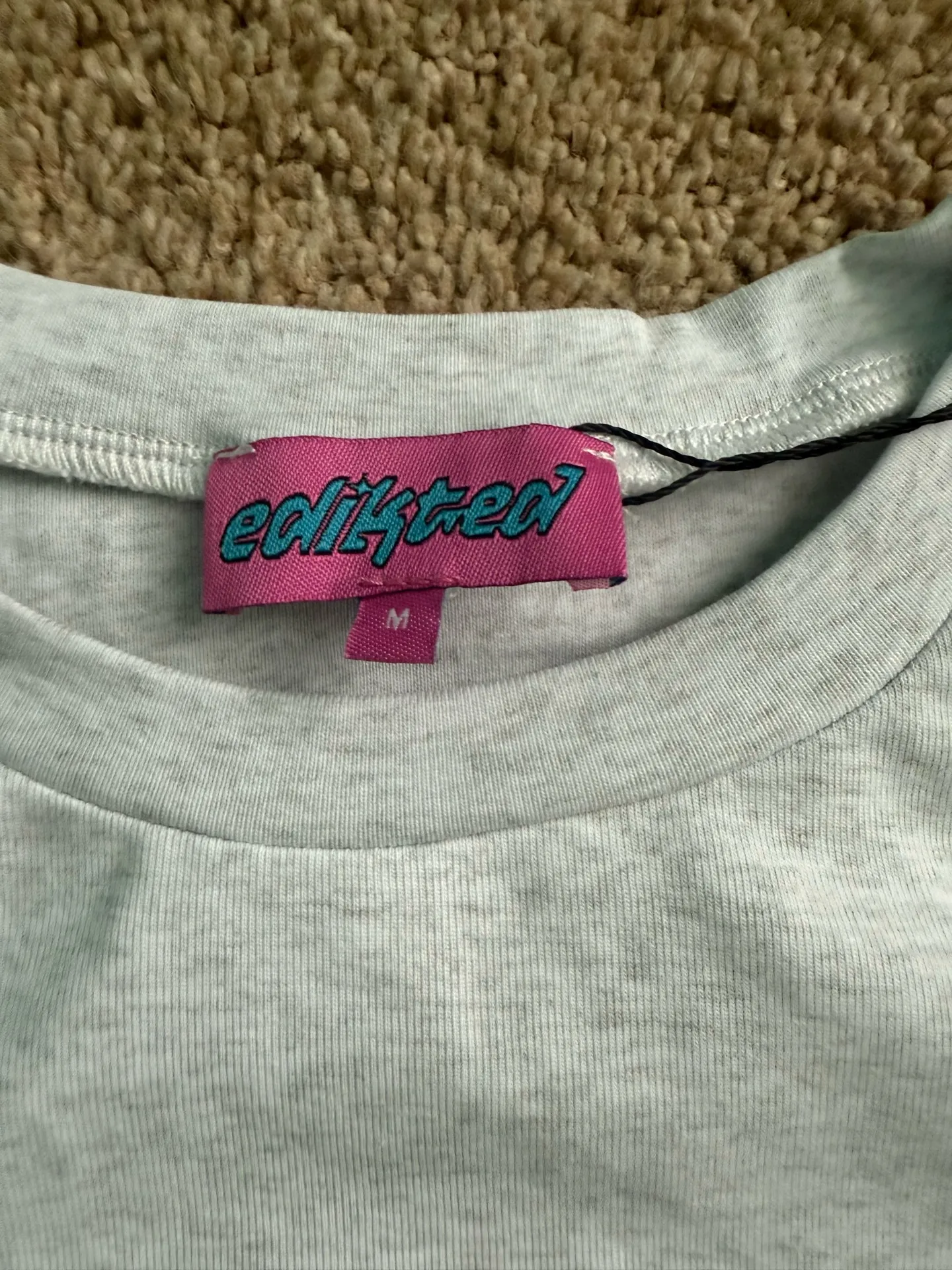 Edikted 8-Ball Long Sleeve Grey Shirt - Image 4