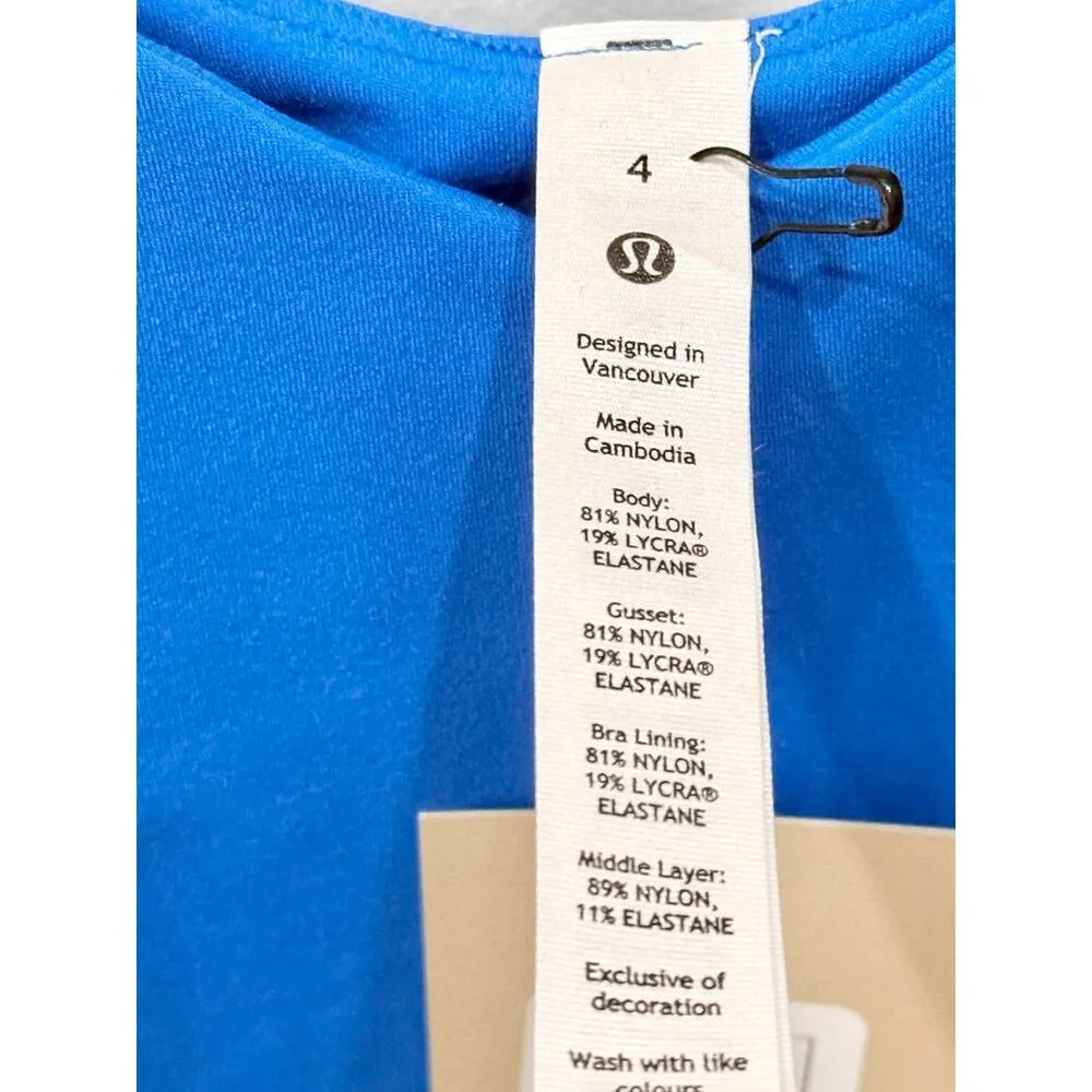 NWT Lululemon Align Romper Bodysuit 8" Built-In Shelf Bra Poolside Womens Size 4 - Image 6