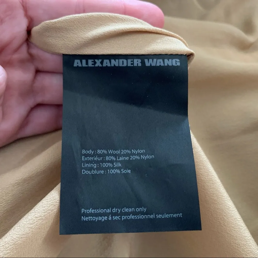 Alexander Wang Women’s Natural Nubby Wool Coat 0 - Image 8