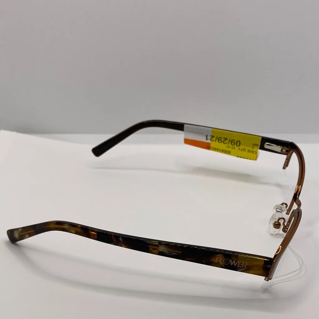 FLOWER 6014 BILLIE CAT EYE EYEGLASS FRAME/GLASSES DREW BARRYMORE COLLECTION Brown - Image 2