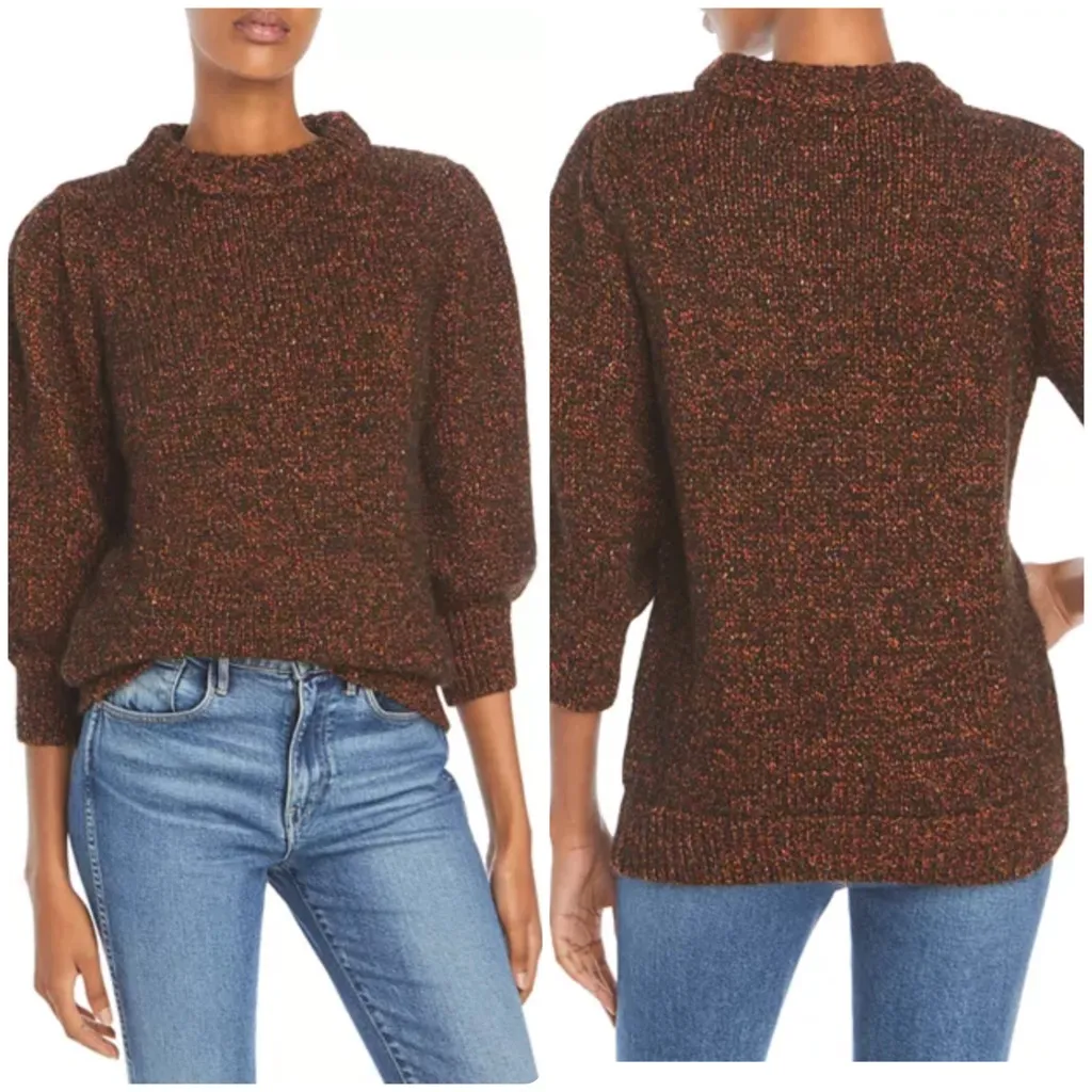 Anine Bing Rosalind Sweater Brown - Image 2