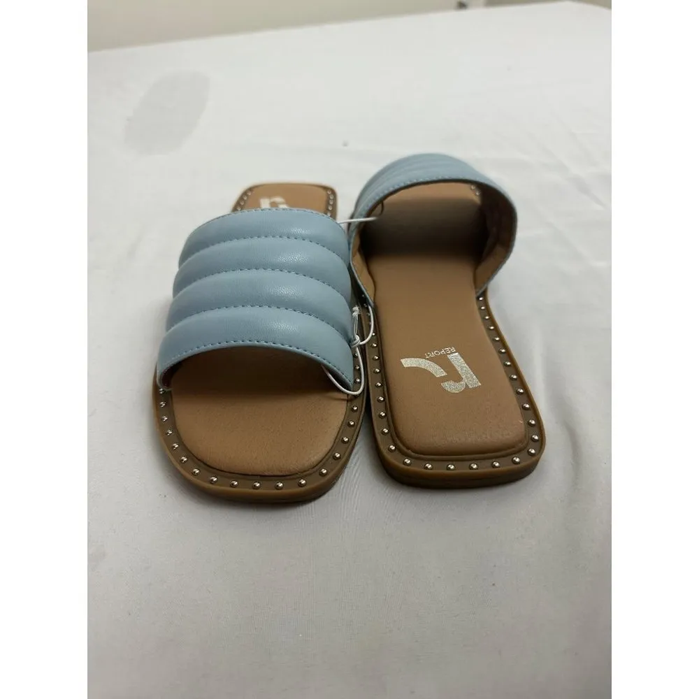 Report Rosalee Women's Slip On Slides Sandals Sku 2399 Color Blue Sz 5.5 Sku 23 - Image 11
