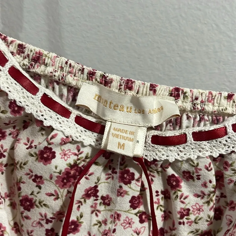 Monteau Floral Spaghetti Adjustable Strap Mini Dress NWT - Image 3