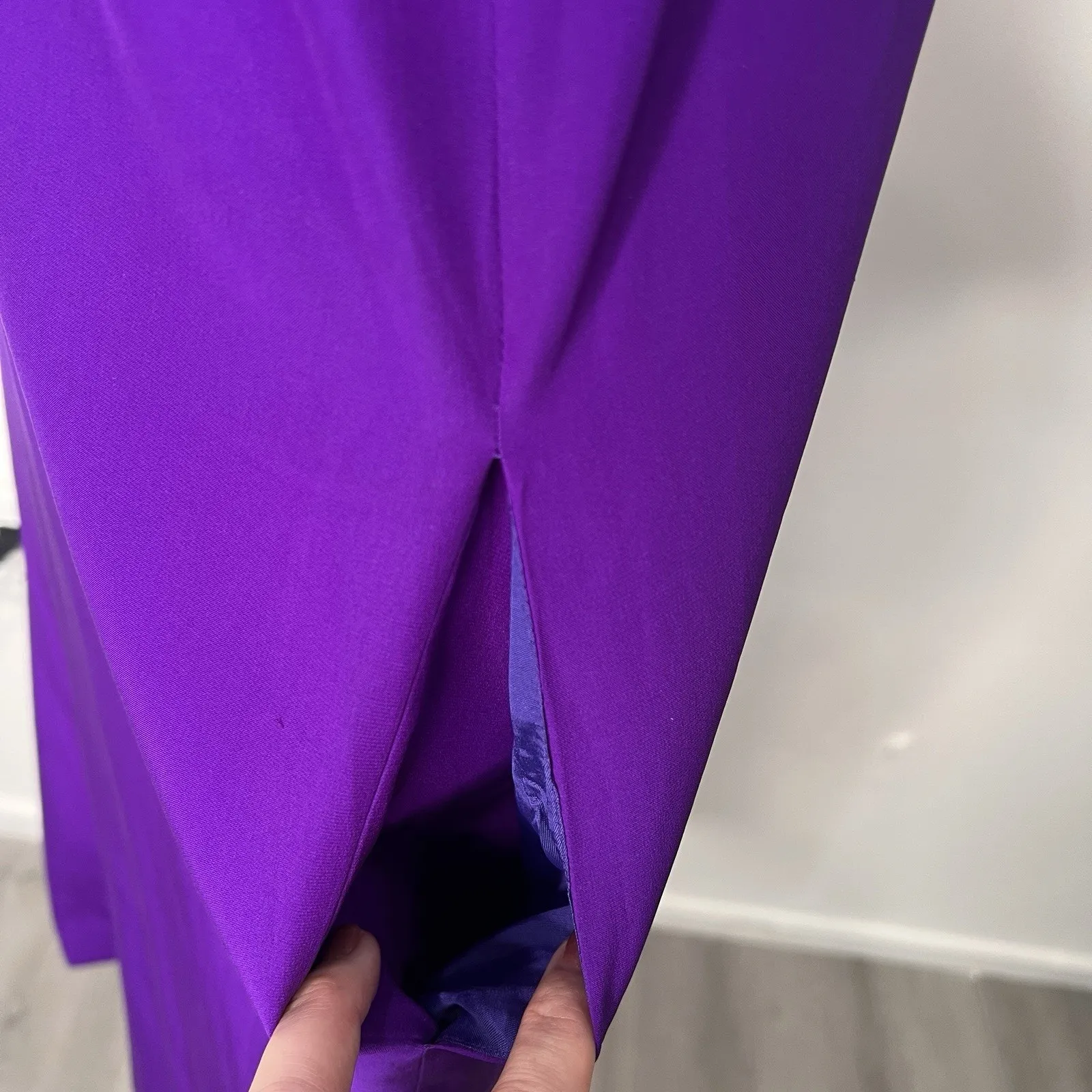 vintage Purple oscar de la renta dress Size 10 - Image 6