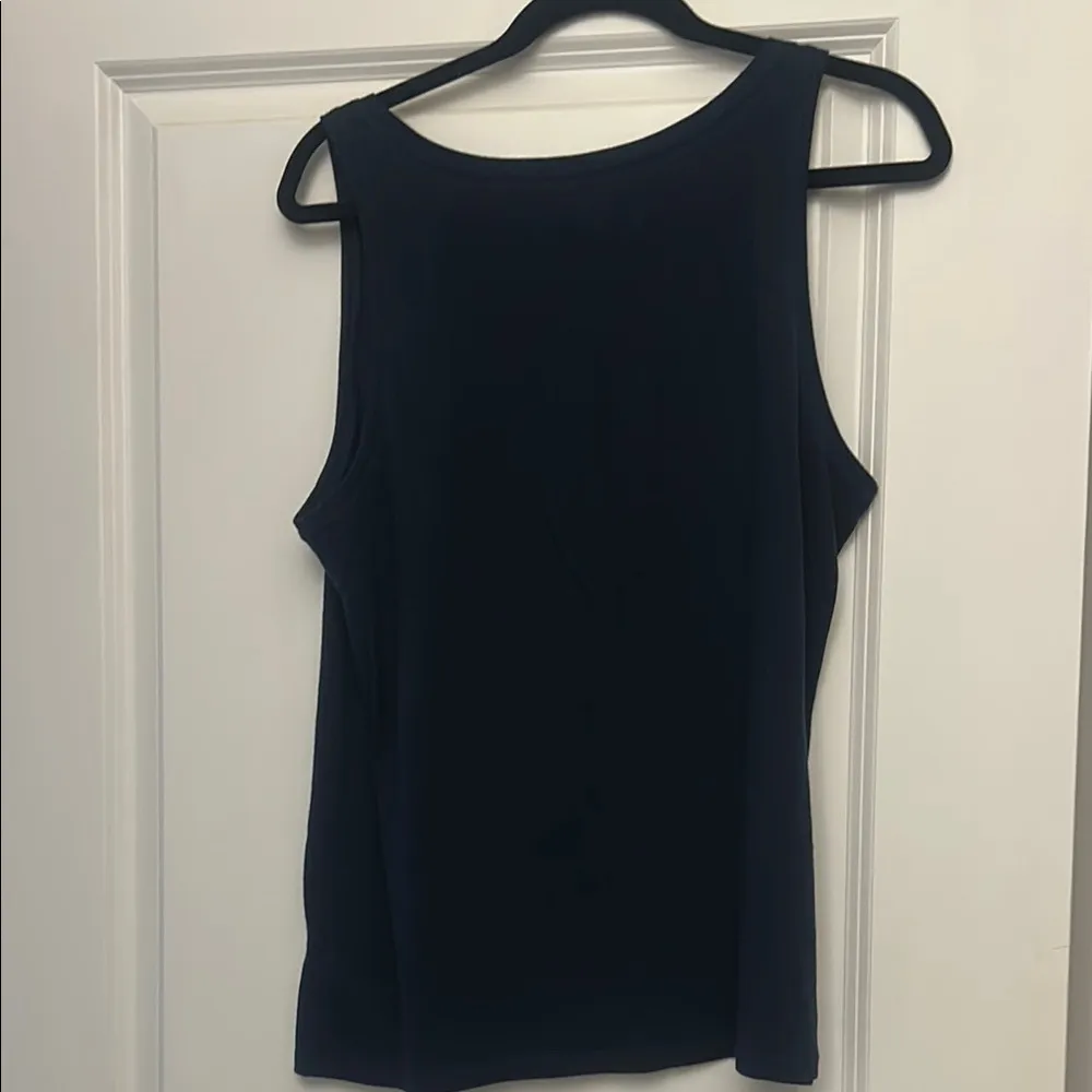 Old Navy Dark Blue Tank with Flag Graphic - Image 2