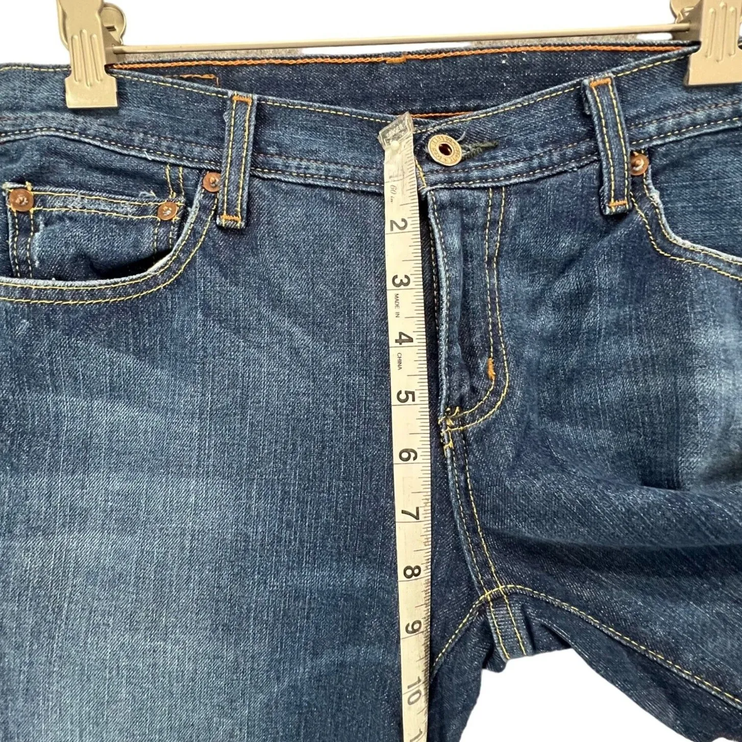 Ralph Lauren Jeans Womens 6 Blue Kelly Stretch Denim Y2K Bootcut Whisker Western - Image 6