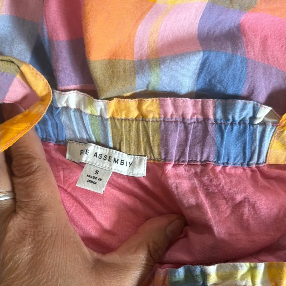 Free Asambly Vibrant Checkered Sundress Pink - Image 4