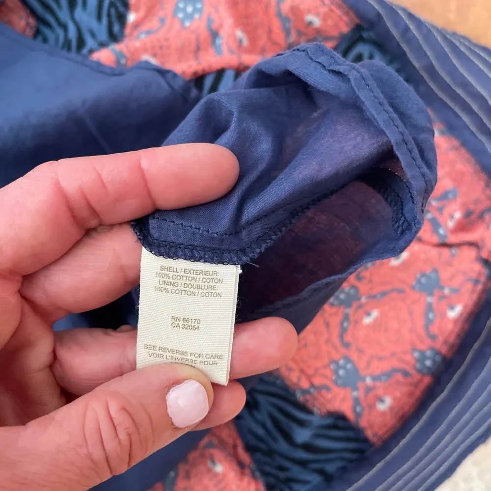 Free People smocked elastic waist patchwork boho mini Large - Image 4