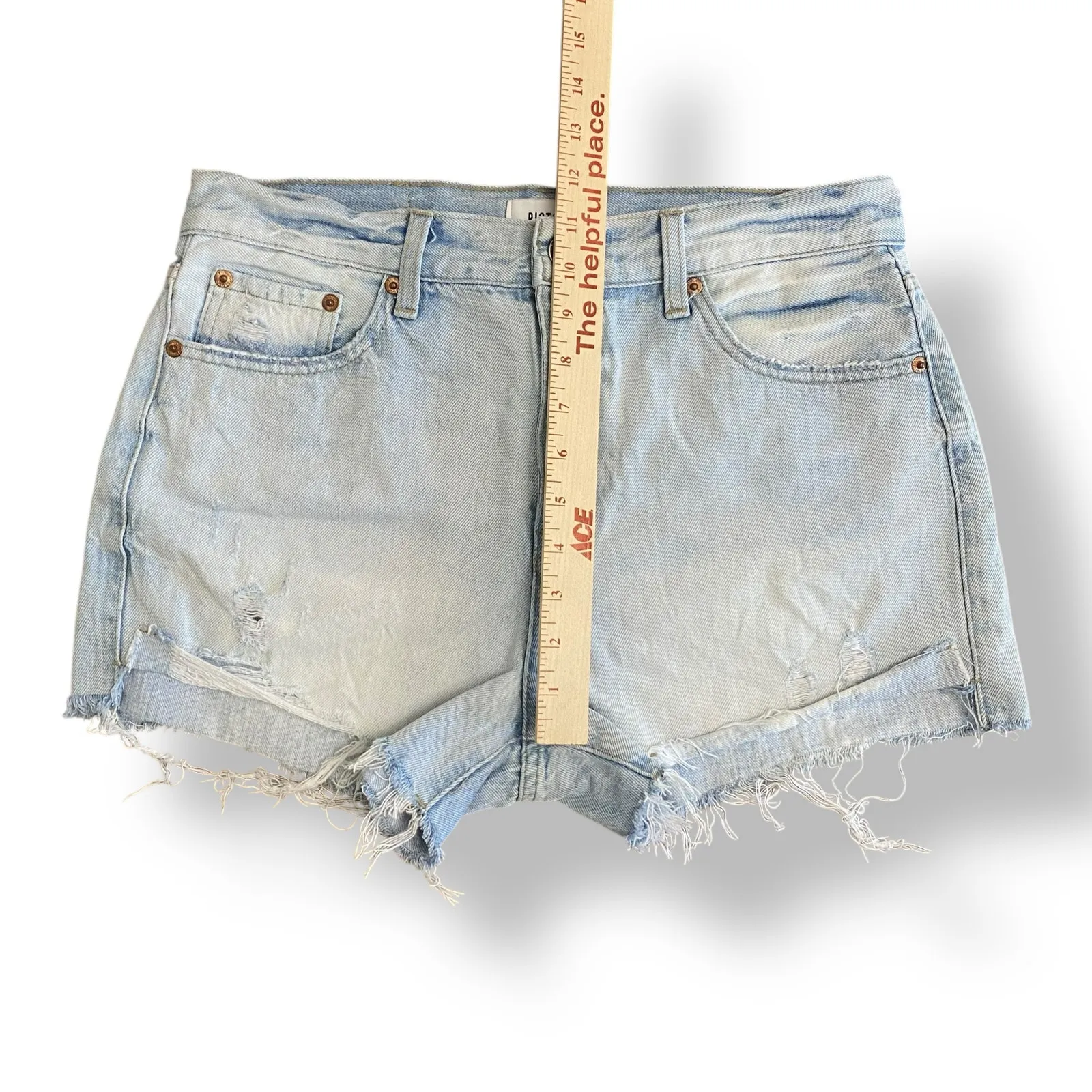 Pistola Women’s Kylee Denim High Rise Relaxed Cuffed Jean‎ Shorts Size 28 - Image 4