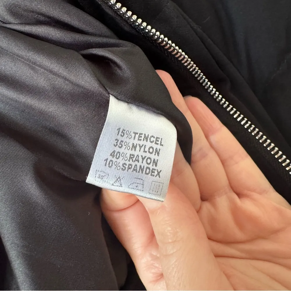 Shane Justin Black Long Sleeved Puffer Jumpsuit Size Medium - Image 6