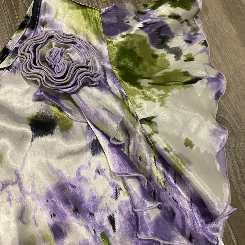 BCX Floral One Shoulder Crop Top | Shirt - Image 4