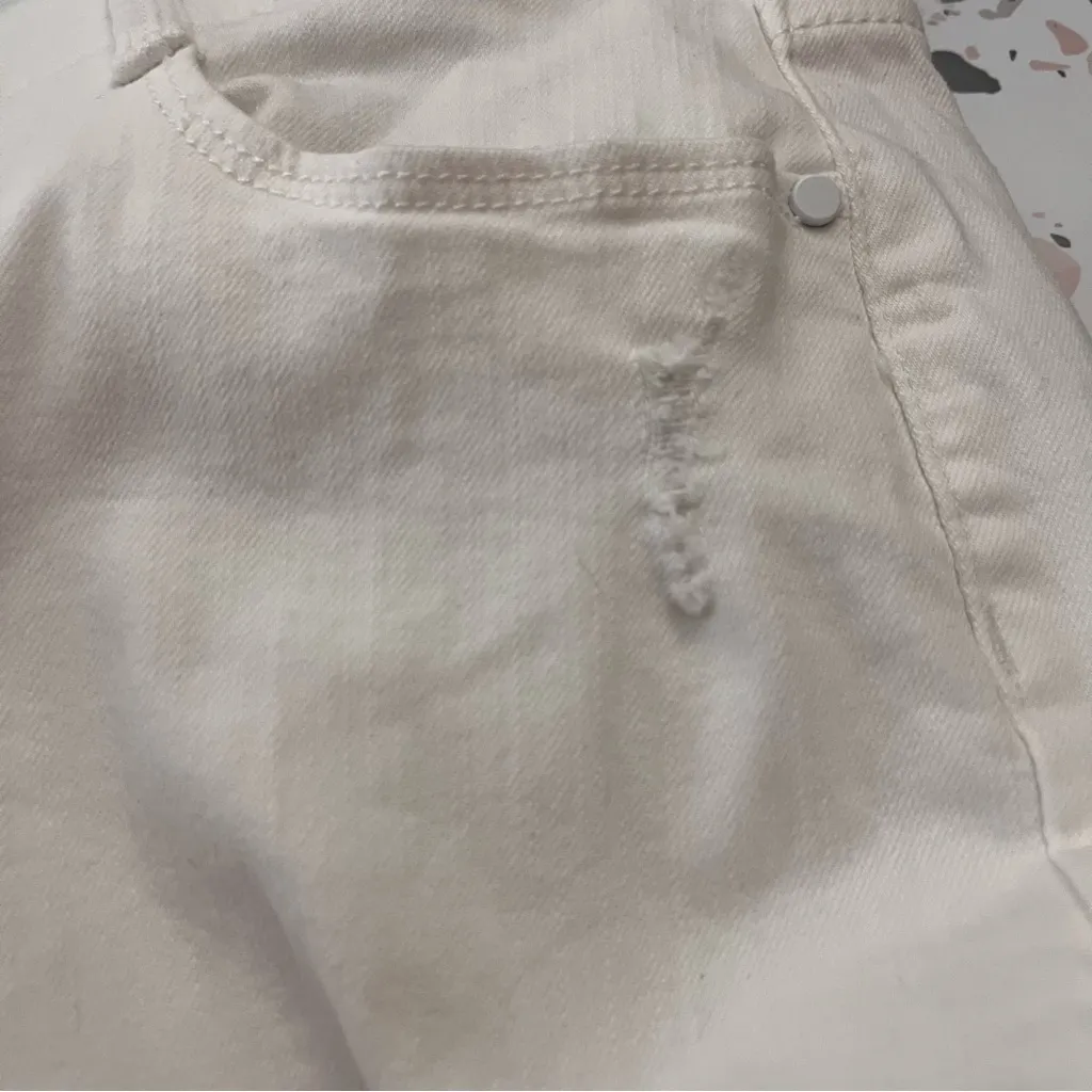 Apt. 9 Slim Ankle Jeans Stretch High Rise White 18 - Image 4