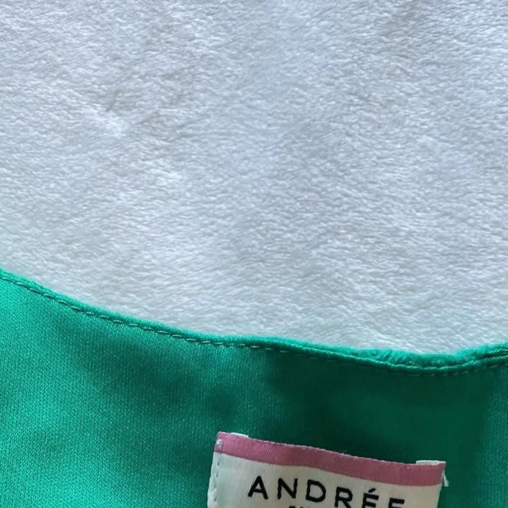 kelly green eyelet ruffle blouse - Image 5