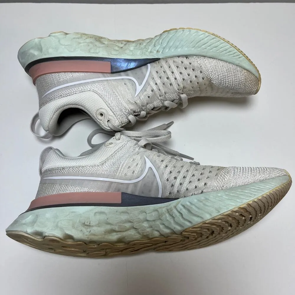 Nike Women's React Infinity Run‎ Flyknit 2 Platinum Tint Size 7 Run Ct2423-007 - Image 9