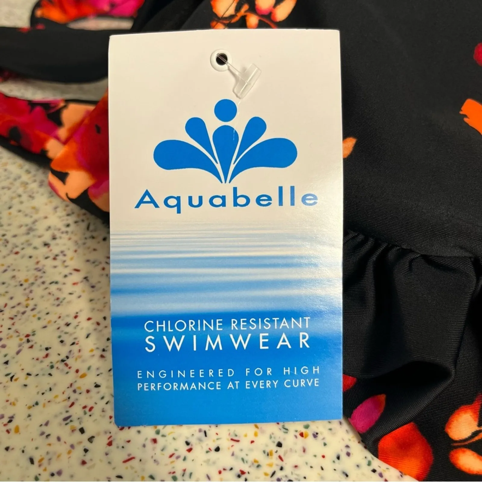 NWT Swimsuits For All Aquabelle Draped Sarong Front One Piece Women’s Size 14 Pink - Image 5