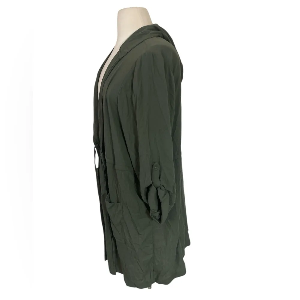Washable gauze hooded kimono deep depths - Image 5