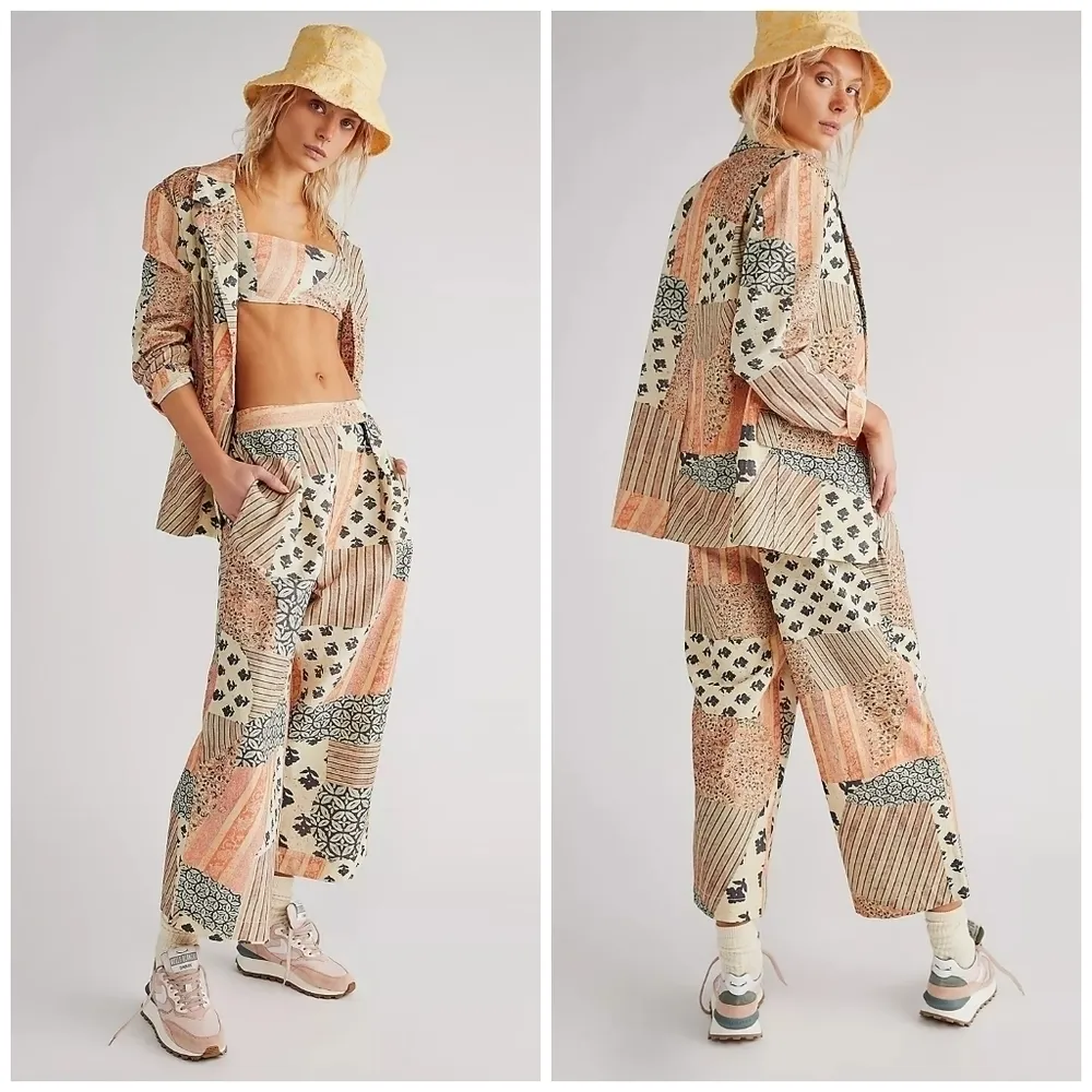 Free People Block Party Summer Suit Blazer - Image 3