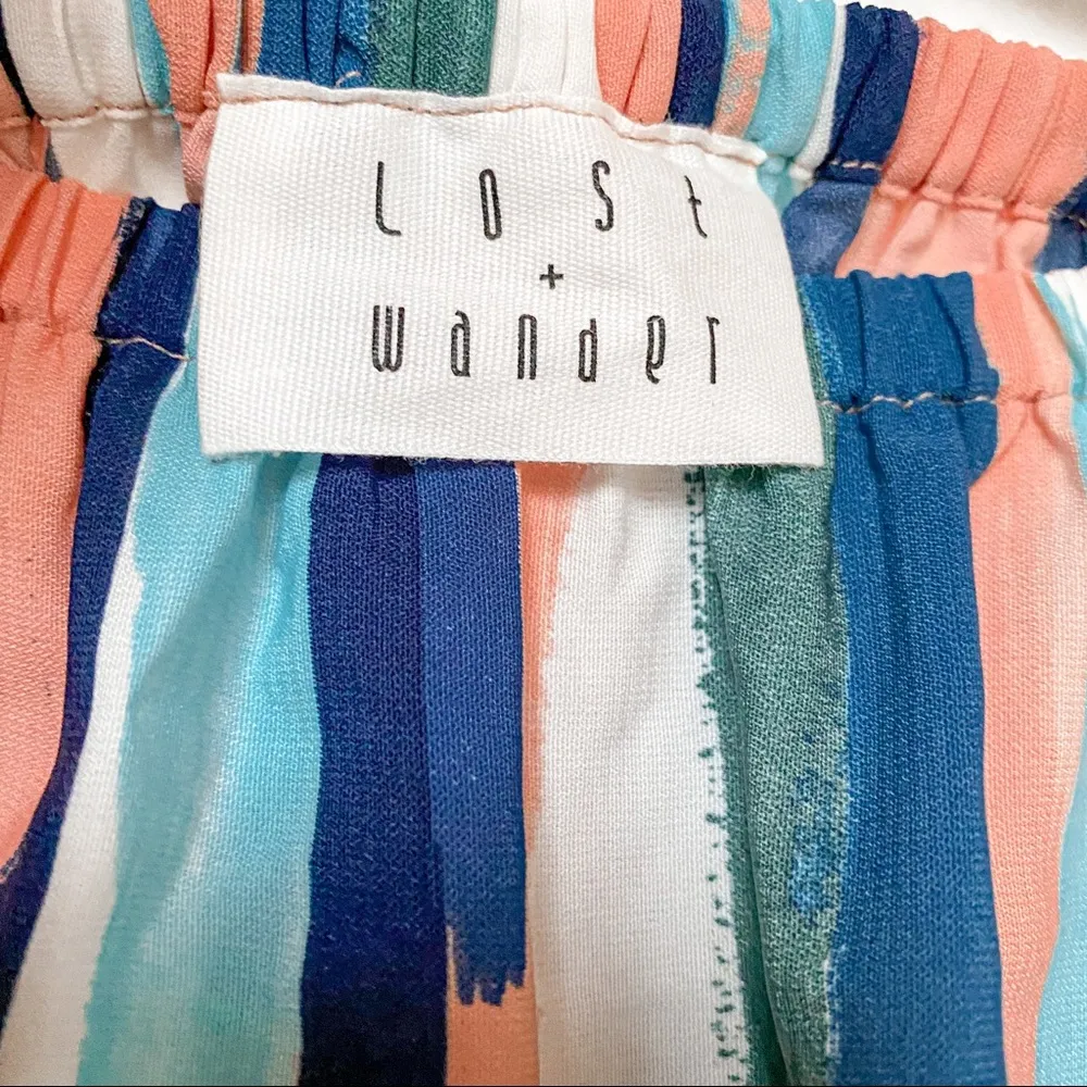 Lost + Wander Santorini Off the Shoulder Romper Size Small - Image 14