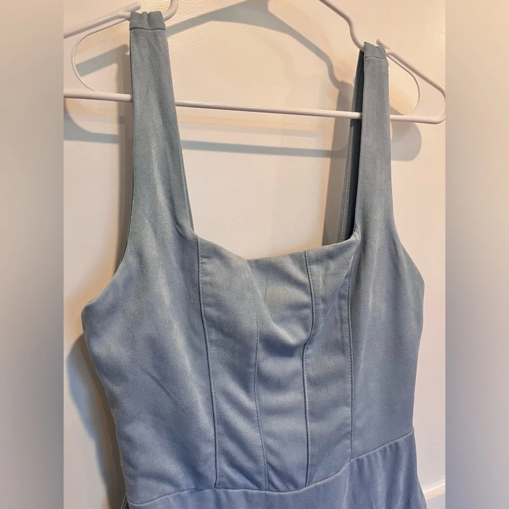 Row A: Fringe Faux Suede Corset Dress (size S) Like new - Image 7