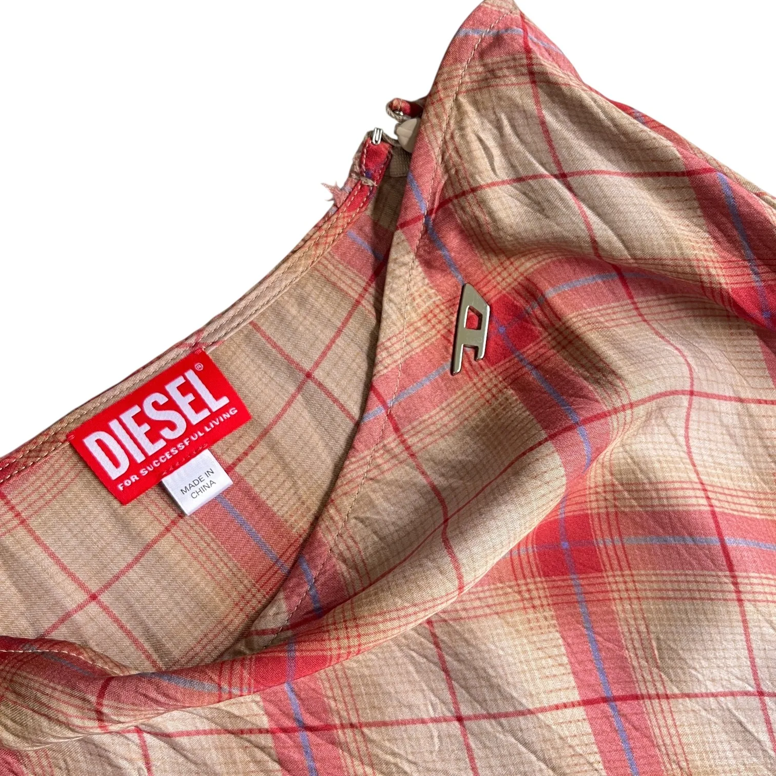 Diesel‎ Asymmetric Long Skirt in Cinnamon - Image 4