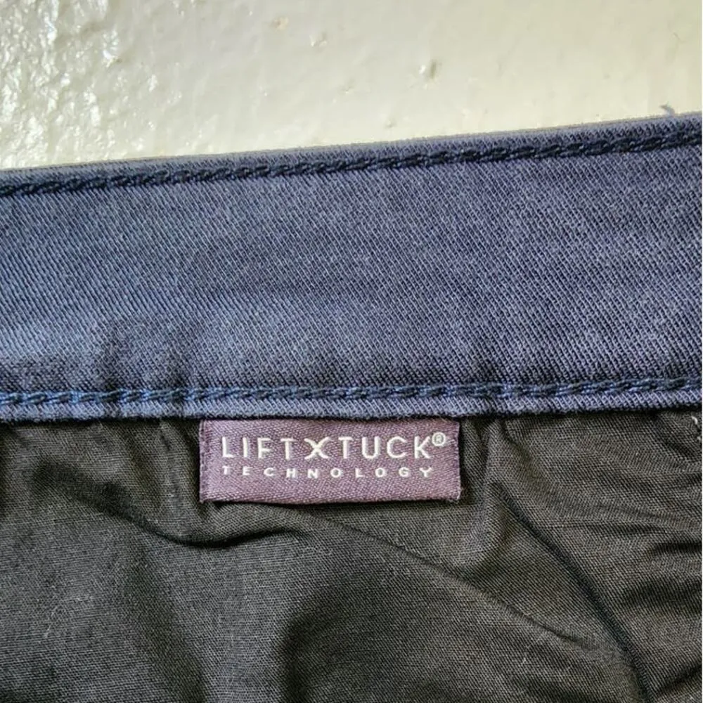 NYDJ Relaxed Bermuda Shorts Oxford Navy 12 NEW - Image 5