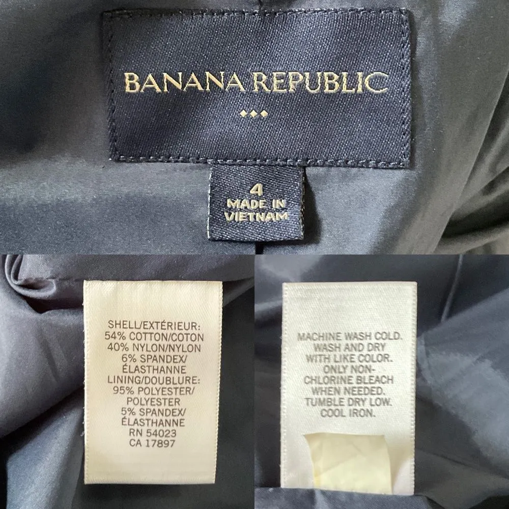 Banana Republic Factory Blue Utility Blazer Jacket  4 - Image 4