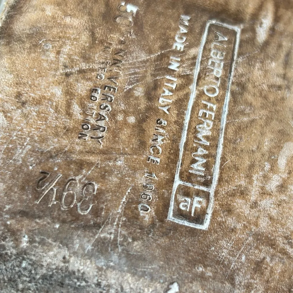 alberto fermani made in Italy leather boots size 39.5/9 limited edition ankle Brown - Image 9