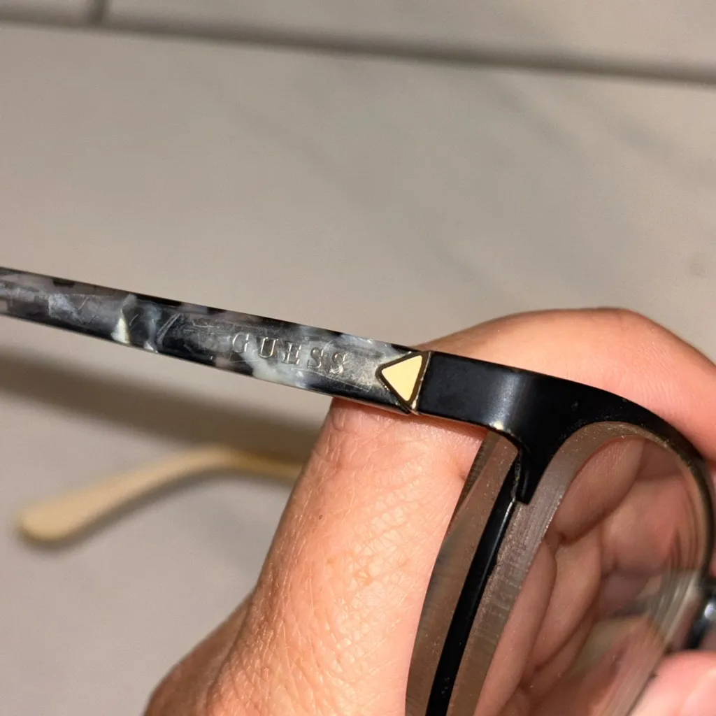 GUESS GU2699 002 Matte Black and Ivory Womens Full Rim Eyeglasses 54-15-140 - Image 2