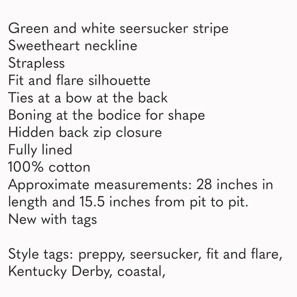 Lilly Pulitzer Limeade Seersucker Richelle Strapless Seersucker Dress 2 - Image 8