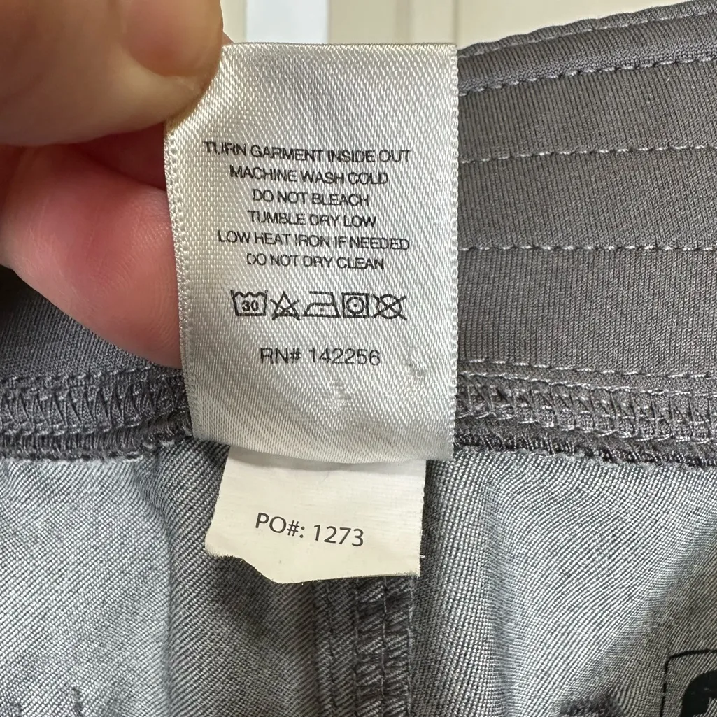 FIGS Livingston High Waist Scrub Pants Drawstring Technical Stretch Graphite M/P - Image 8