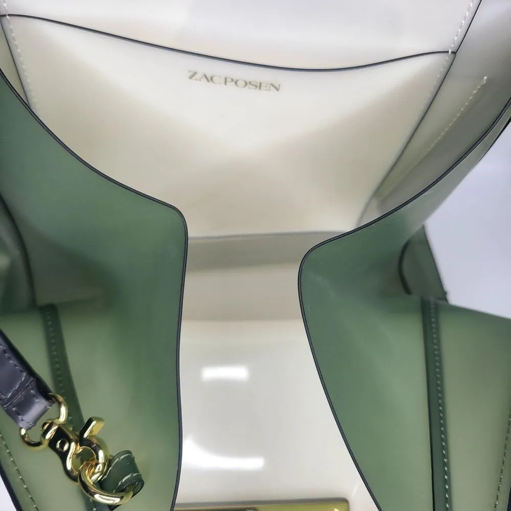 Zac Posen EARTHA Translucent PVC Jelly Satchel Shoulder Bag Multicolor - Image 9