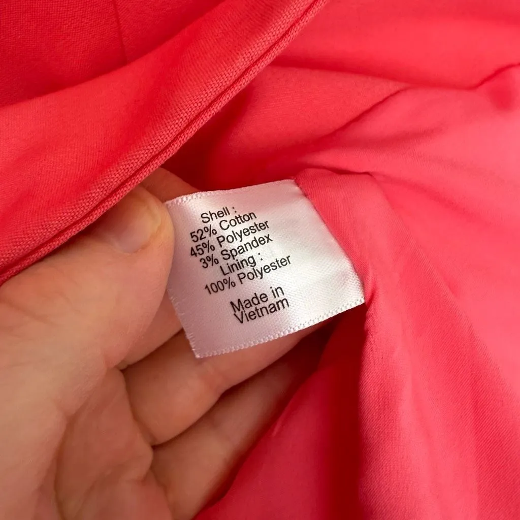 Lane Bryant Women’s 18 Pink Coral Modernist Blazer - Image 3