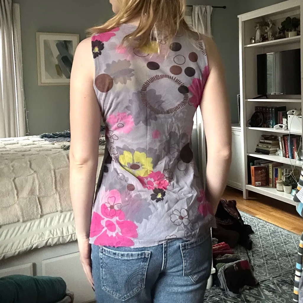 mesh sweet pea v neck babydoll top - Image 3