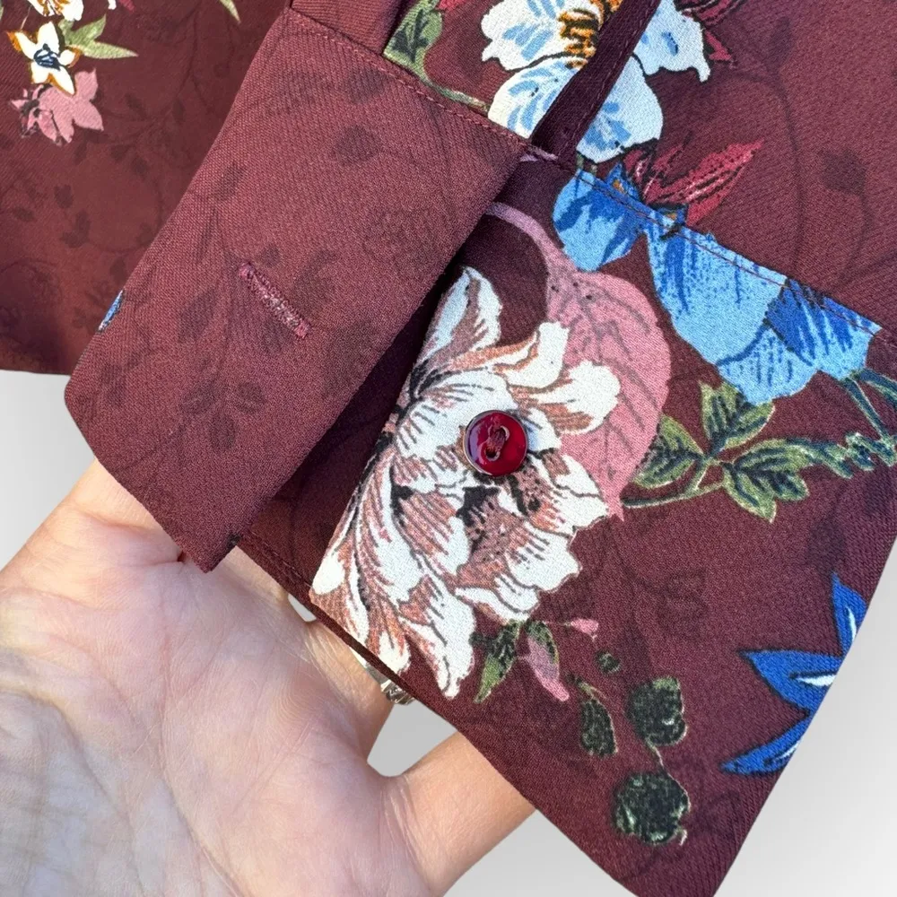 Floral Wrap Blouse - Image 5