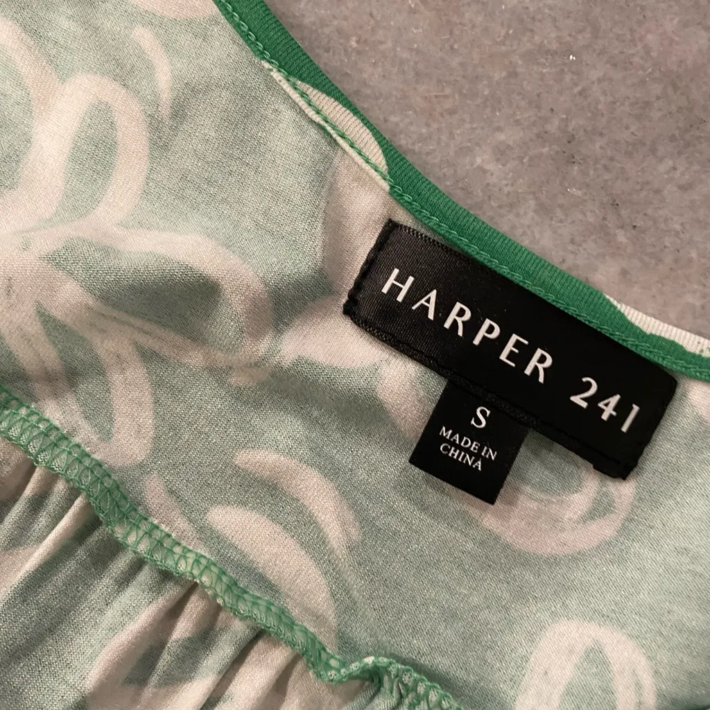 NWT Harper 241 Size S Green Wrap Top Braided Elastic Waist Sleeveless Maxi Dress - Image 10