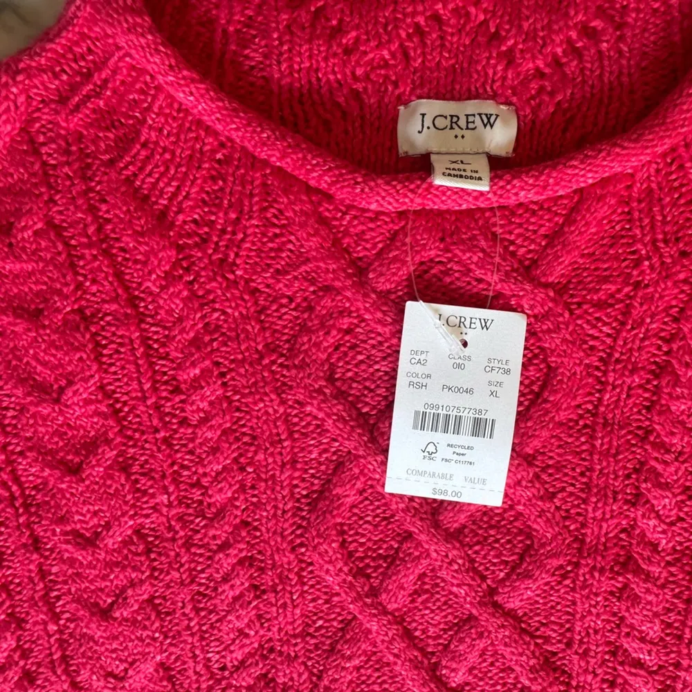 NWT J. Crew Mockneck cable - Image 8