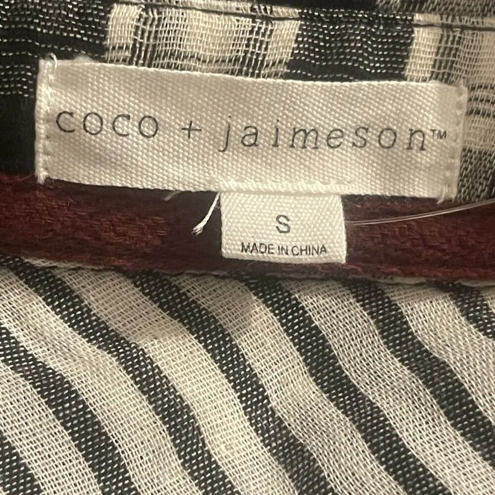 Coco + Jaimeson Womens Blouse Size Small Plaid Shirt Long Sleeve Rodeo Western - Image 13