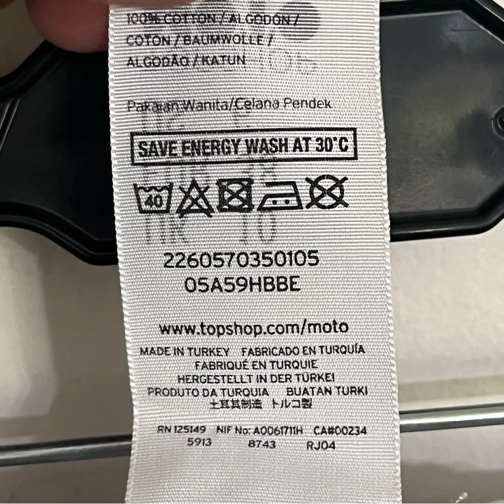 TOPSHOP Moto Rosa Denim Shorts Blue Classic Cuffed Jean Shorts‎ Size US Size 10 - Image 8