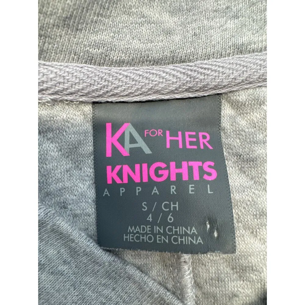 FSU NOLES Sweatshirt Quilted Front Pockets Embroidered Women Small Gray - Image 5